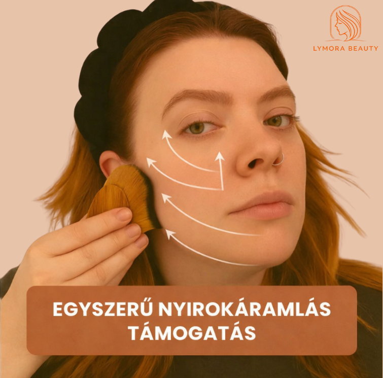 Lymora nyirokmasszázs arckontúr kefe
