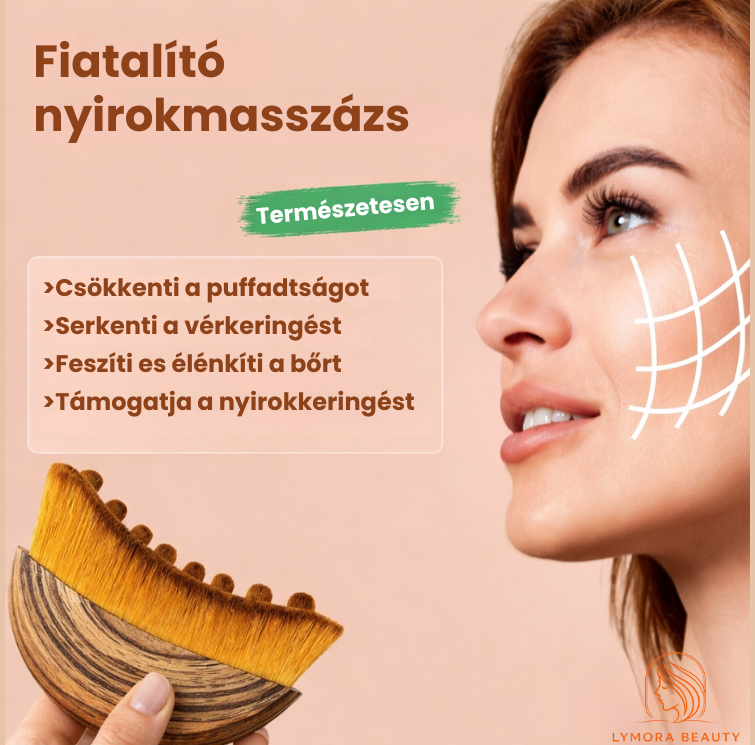 Lymora nyirokmasszázs arckontúr kefe